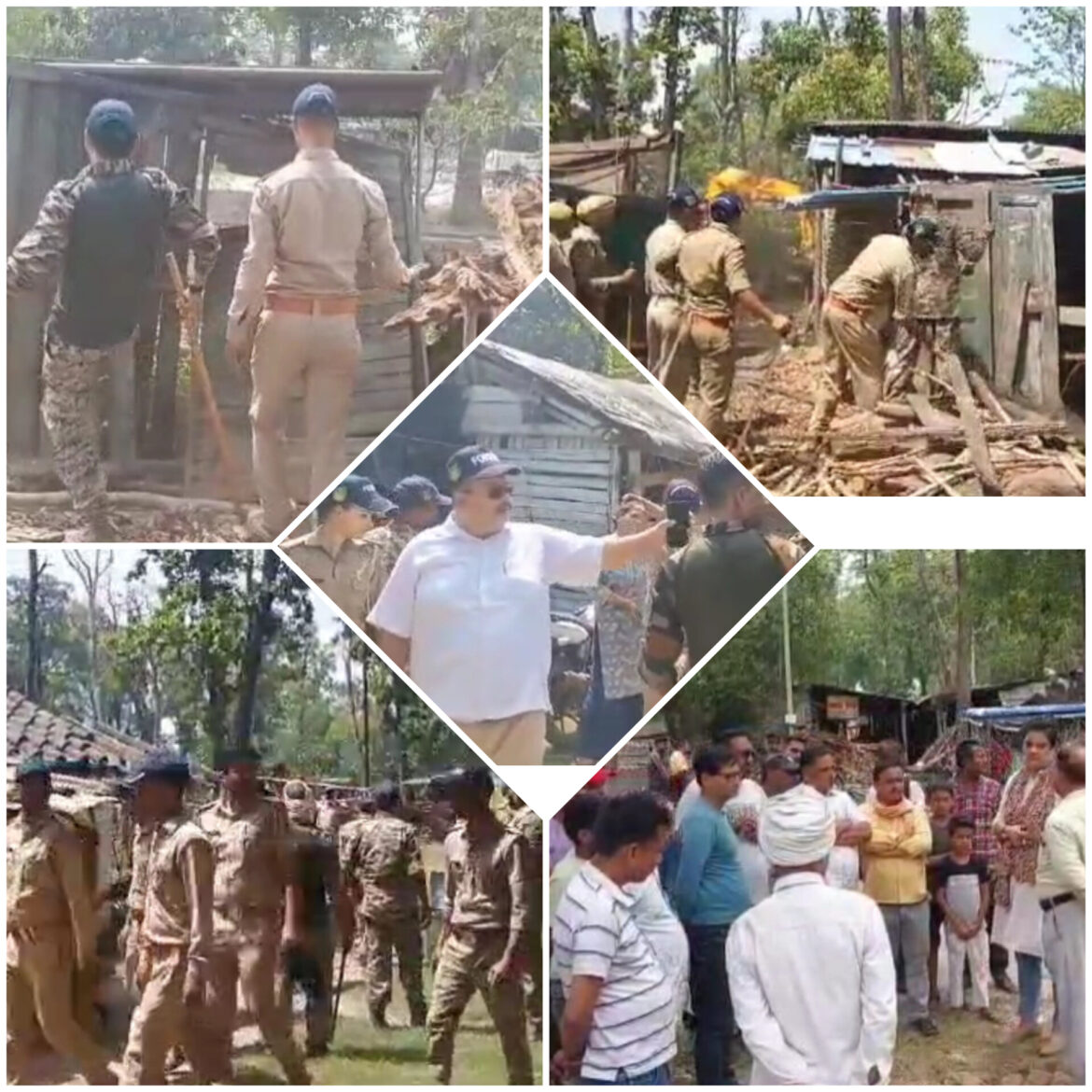 ✍️✍️वन विभाग की टीम ने हटाया वन क्षेत्र से अतिक्रमण👉