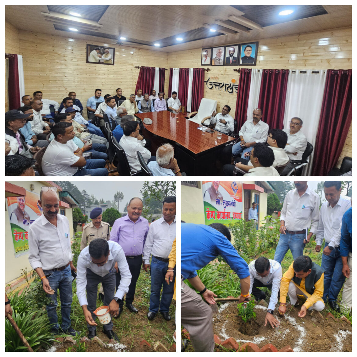 ✍️✍️चंपावत जनपद प्रभारी सचिव चंद्रेश यादव अपनी दो दिवसीय जनपद भ्रमण के दौरान पहुंचे कैंप कार्यालय 👉