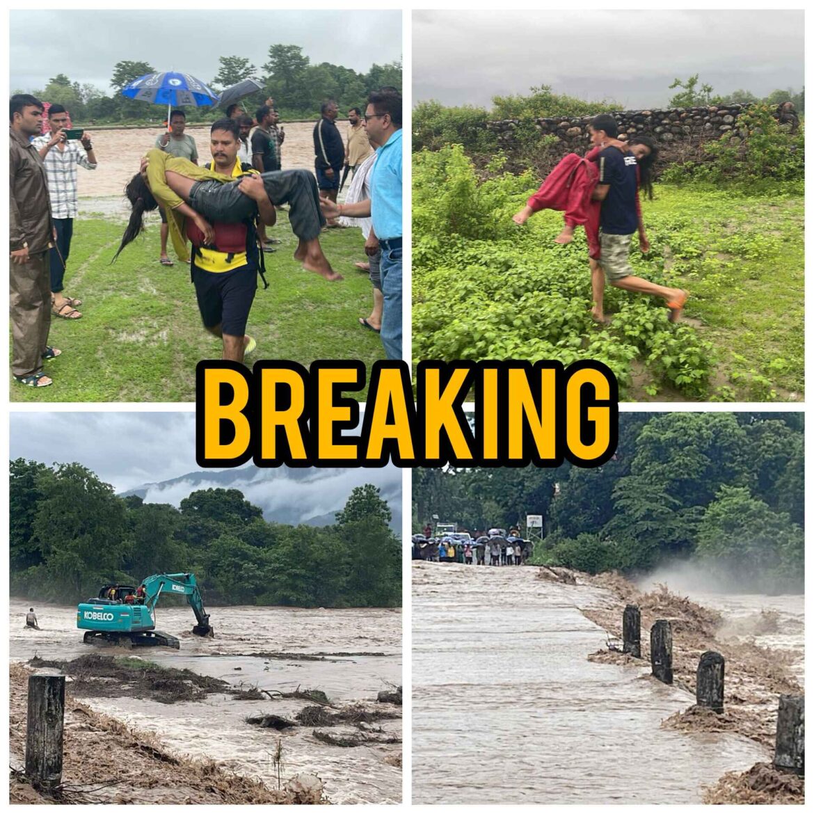 ✍️किरोड़ा नाले में बही मैक्स गाड़ी रेस्क्यू अभियान चलाया जा रहा है बताया जा रहा है की सभी लोग उधम सिंह नगर जिले के रहने वाले हैं👉