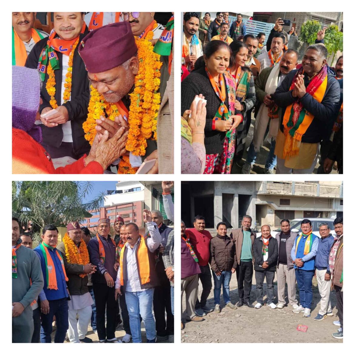 ✍️खटीमा नगर पालिका चुनाव मे भारतीय जनता पार्टी के प्रत्याशी रमेश चंद्र जोशी ने किया अमाऊं के सभी वार्डों मे जनसंपर्क 👉