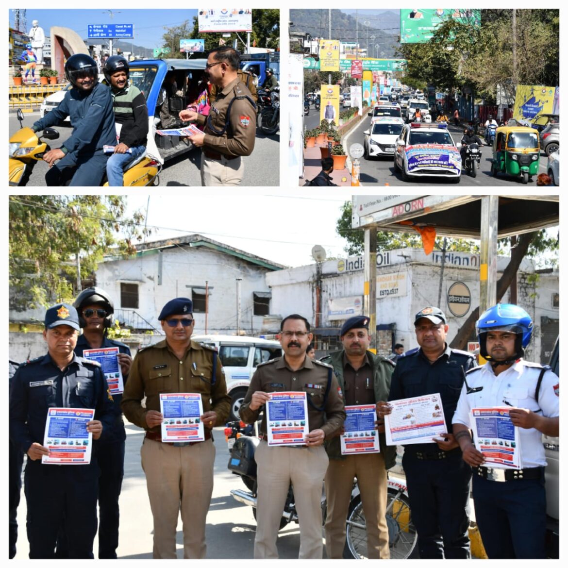 ✍️हरी झंडी दिखाकर किया रवाना, सड़क सुरक्षा माह में स्थानीय लोगों के साथ वाहन चालकों को भी यातायात नियमों का पाठ भी पढ़ाया 👉