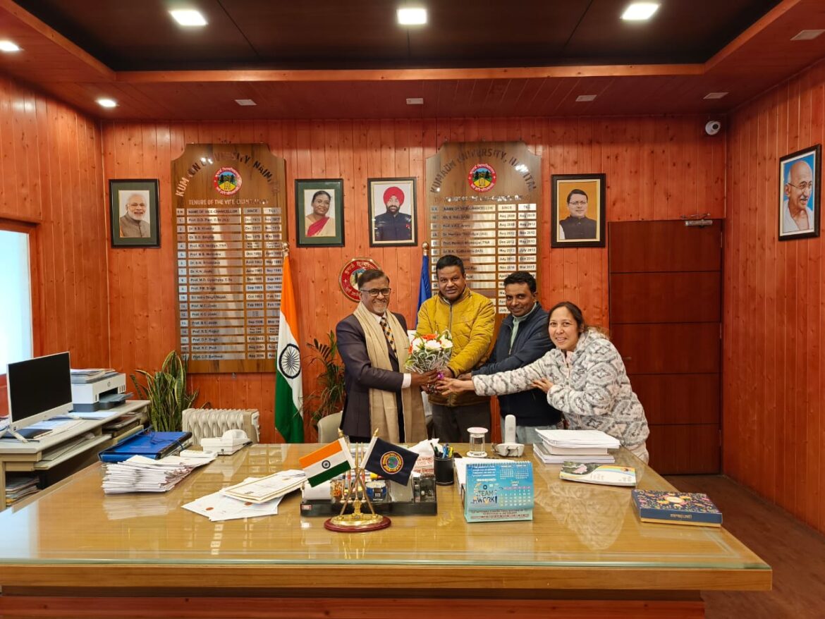 ✍️उत्तराखंड सरकार द्वारा कुमाऊं विश्वविद्यालय को 26.4 एकड़ भूमि दिये जाने पर कुमाऊँ विश्वविद्यालय संघ पदाधिकारीयो ने जताया आभार👉