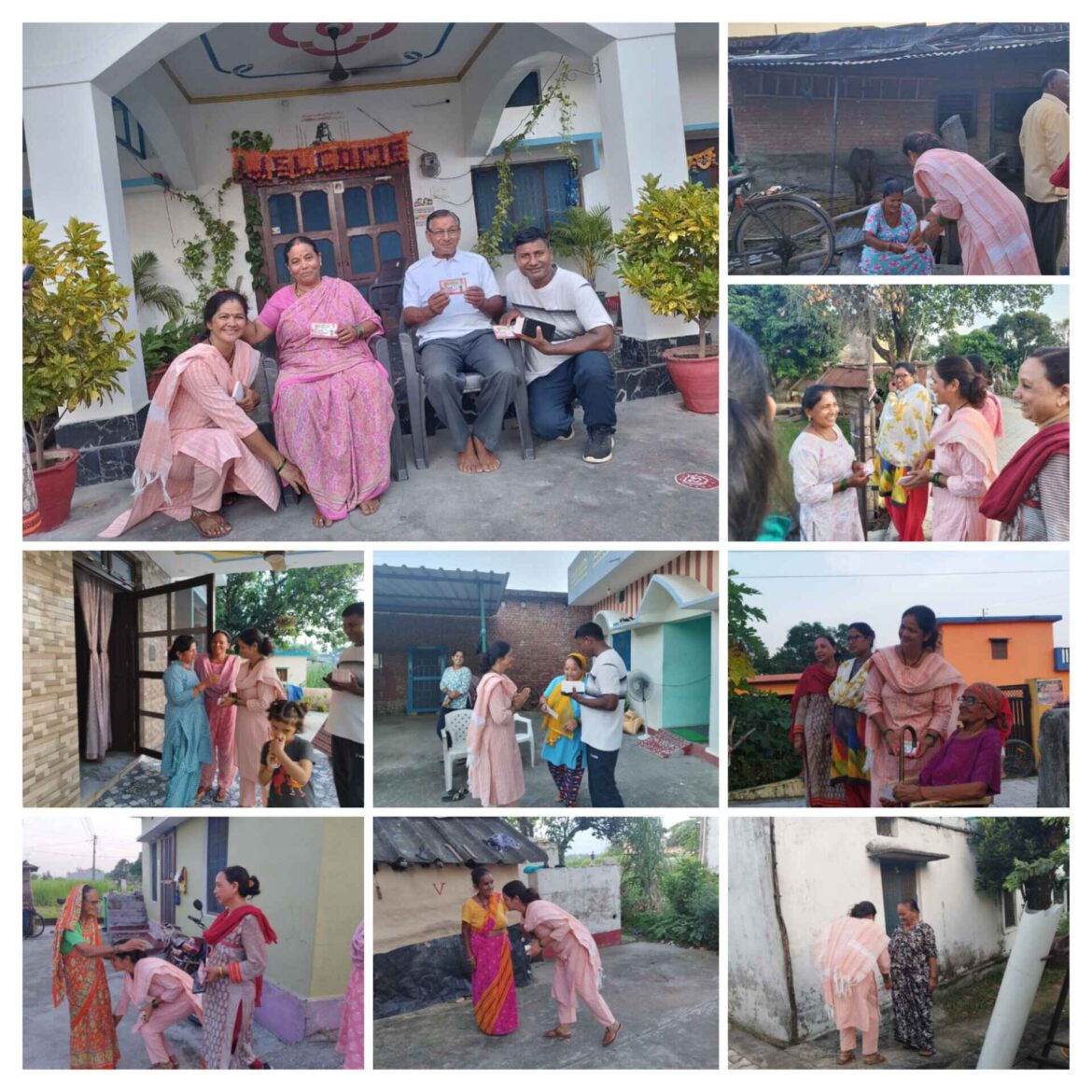 ✍️ग्राम सभा चन्दनी से प्रधान पद प्रत्याशी प्रमिला ज्याल अपने समर्थकों के साथ मिलकर घर-घर जाकर किया जनसंपर्क👉🍍