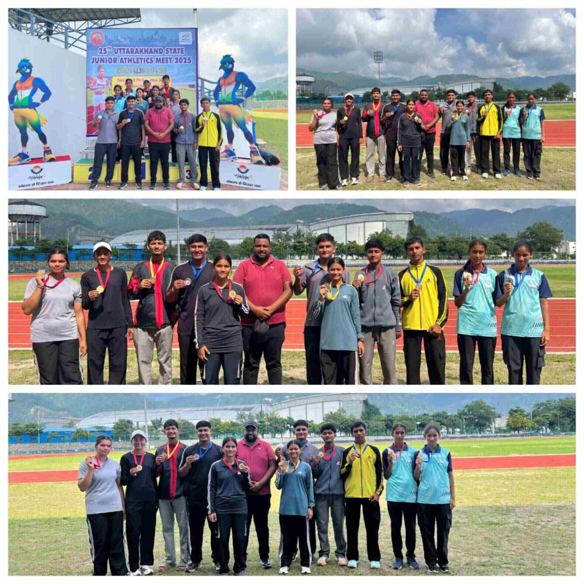 ✍️खटीमा वन चेतना केंद्र स्टेडियम चरकपुर के खिलाड़ियों ने राज्य स्तरीय एथलेटिक्स प्रतियोगिता में अपना शानदार प्रदर्शन करते हुए 11 पदक किए आपने नाम क्षेत्र के खिलाड़ियों में उत्साह का माहौल जिले व प्रदेश में नाम किया रोशन👉