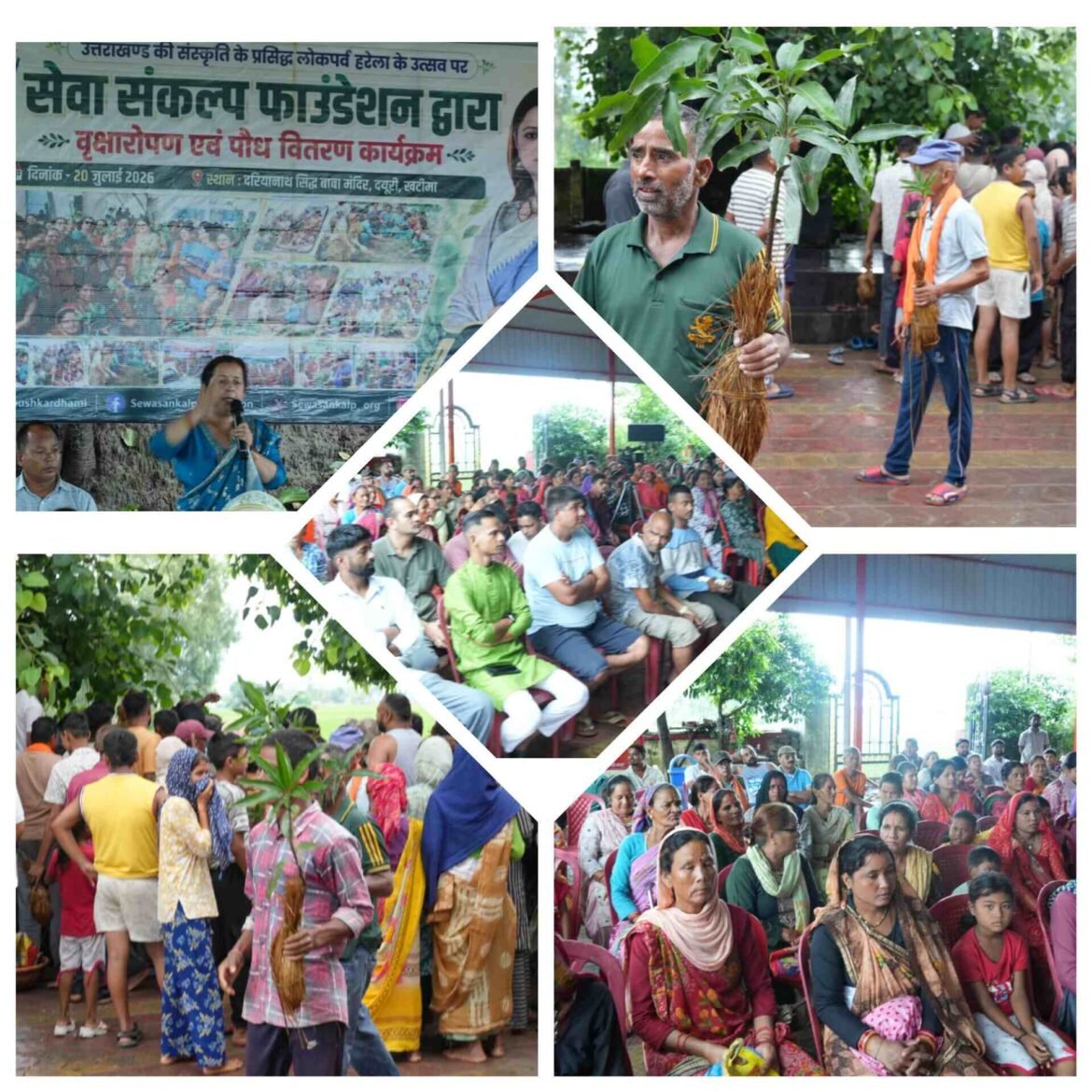 ✍️हरेला पर खटीमा में चला हरित अभियान, सेवा संकल्प फाउंडेशन,गीता धामी के निर्देशन में किया वृक्षारोपण👉