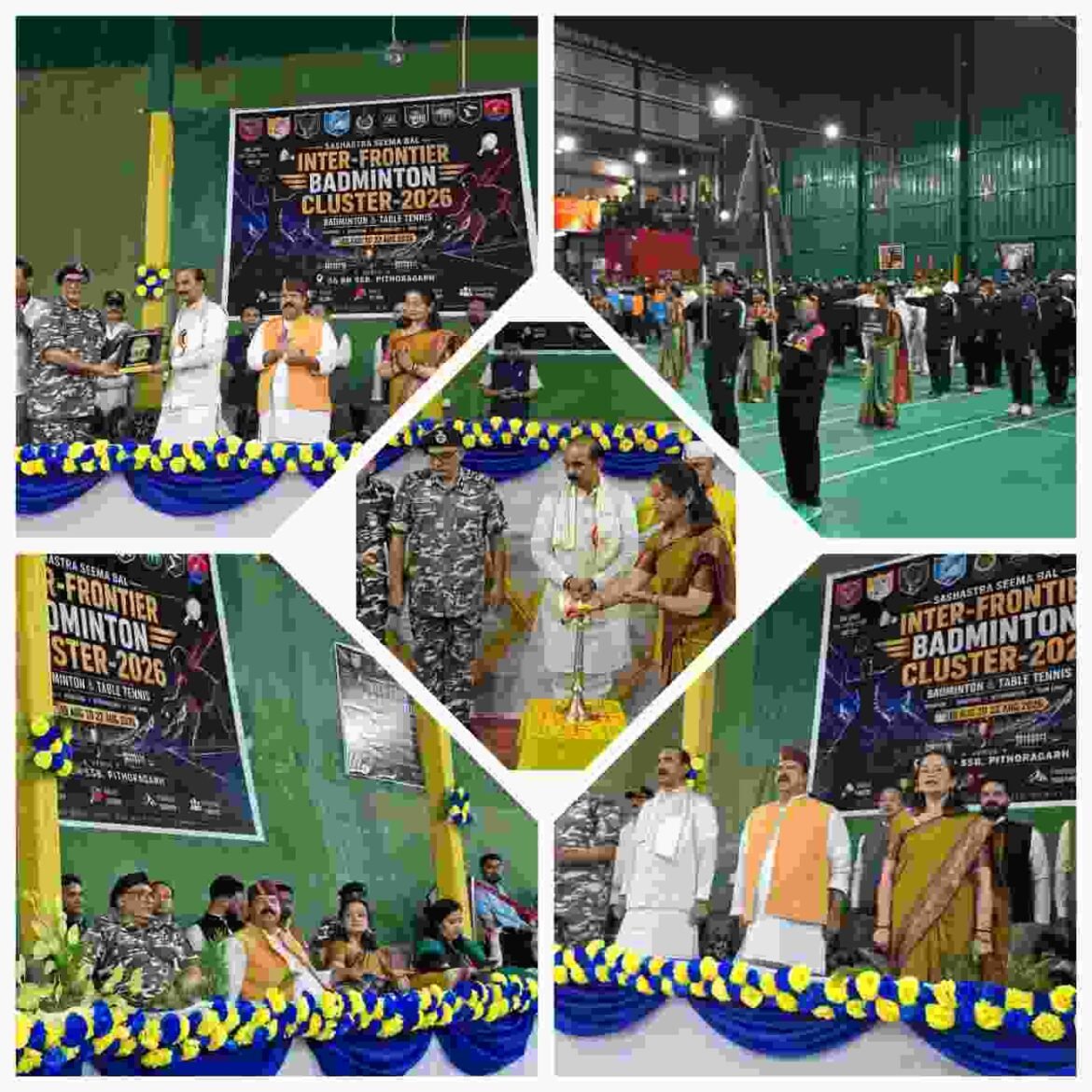 ✍️SSB के अंतर-सीमांत बैडमिंटन क्लस्टर-2026 का भव्य शुभारंभ👉