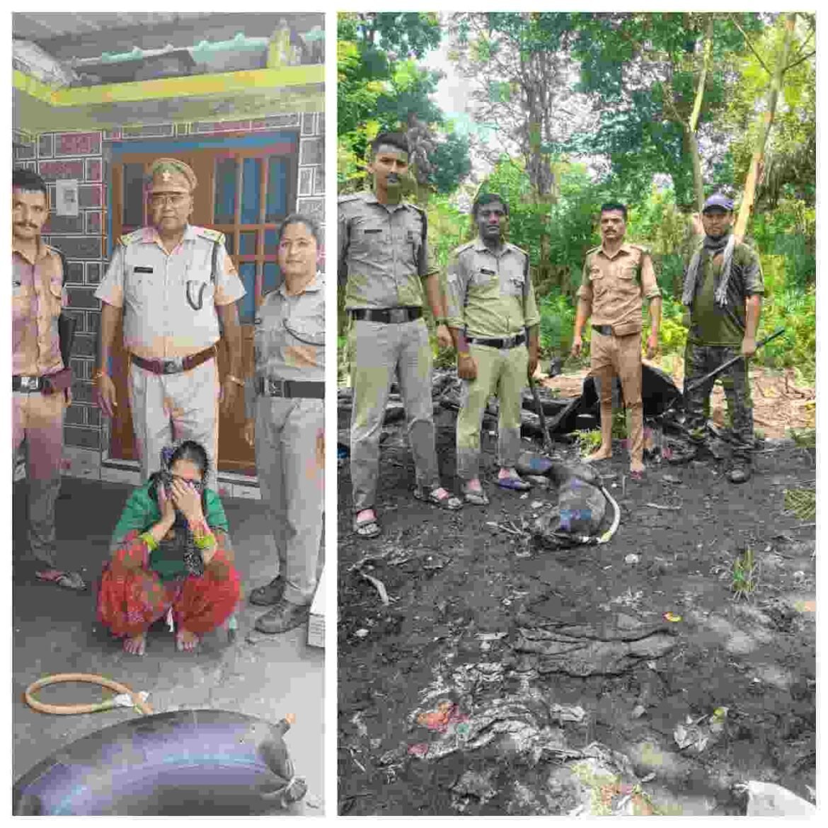 ✍️खटीमा में आबकारी विभाग की बड़ी कार्रवाई, दो कच्ची शराब की भट्टियां ध्वस्त ,सरस्वती देवी पत्नी महेश राम, निवासी आलावर्दी,कच्ची शराब से भरी रबर ट्यूब के साथ गिरफ्तार 👉