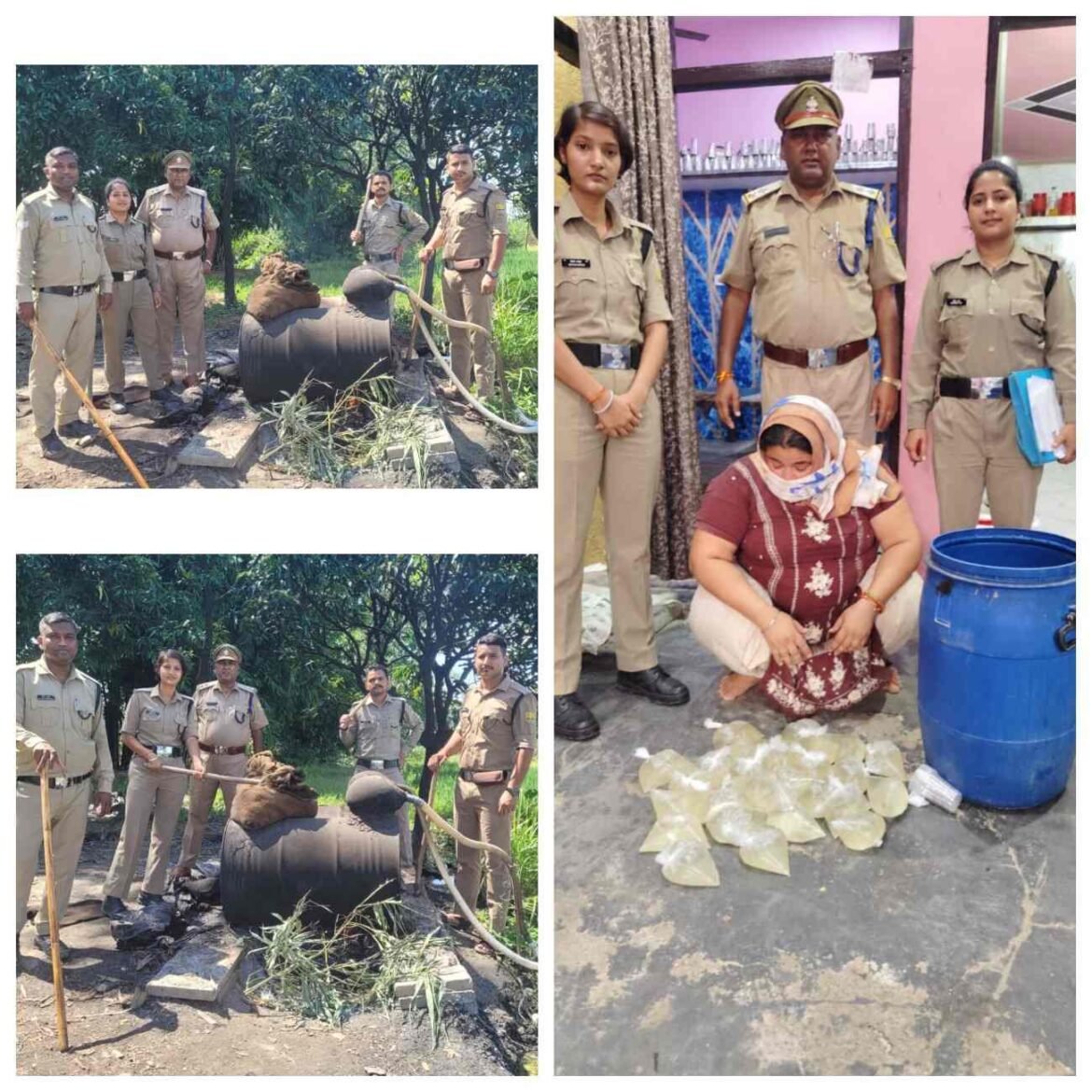 ✍️कच्ची शराब के खिलाफ आबकारी विभाग का बड़ा अभियान, 2518 लीटर लहन नष्ट👉
